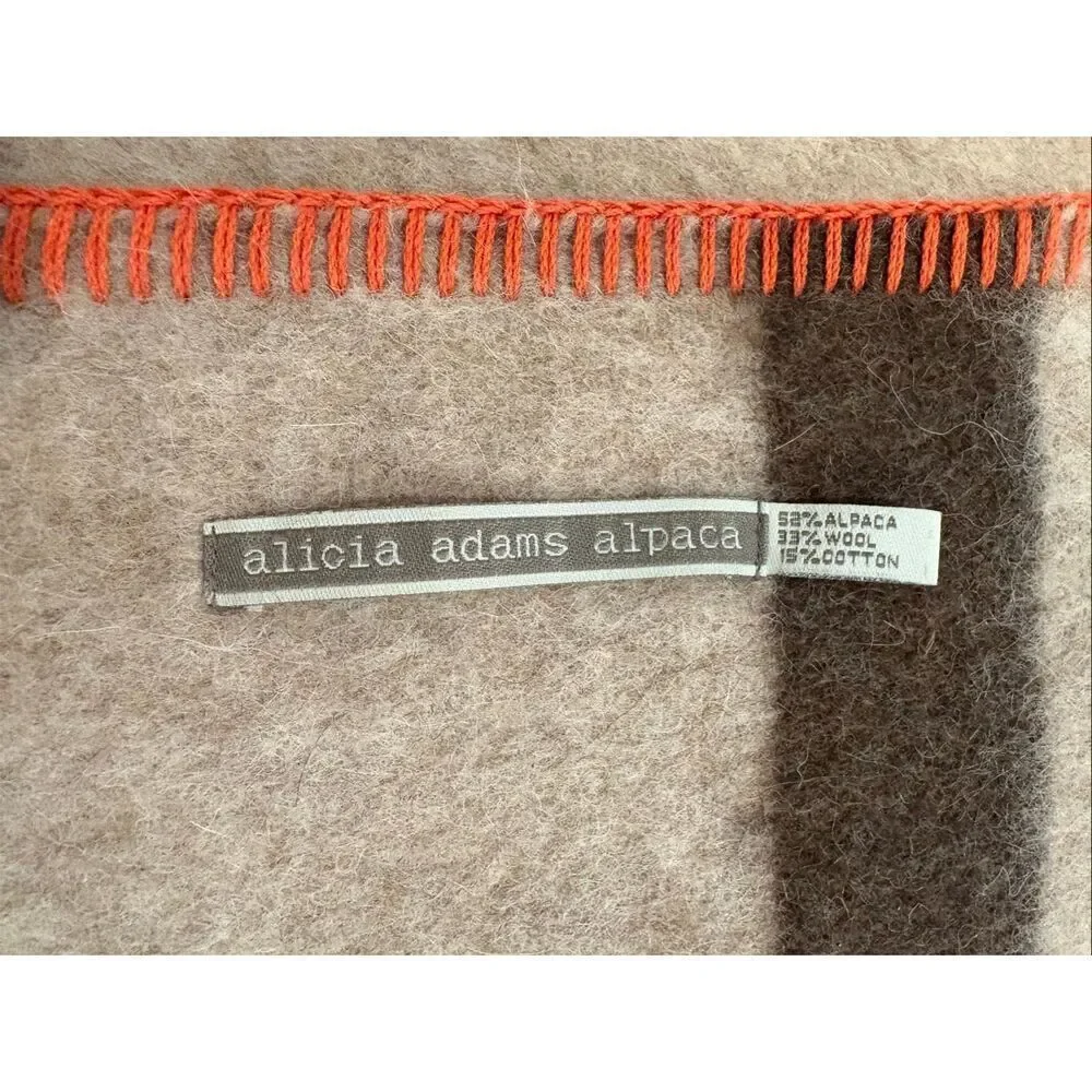 Alicia Adams Alpaca Aspen Blanket Orange Equestrian $795.00